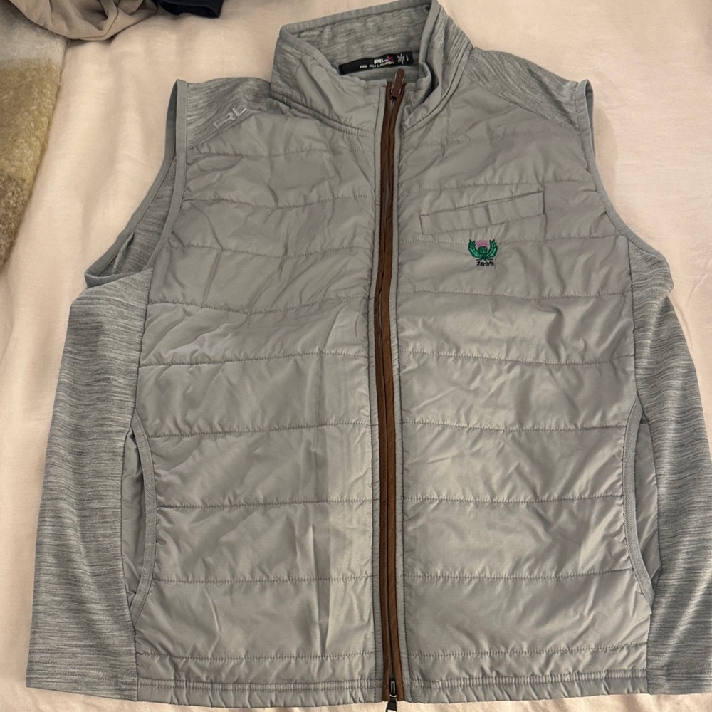Ralph Lauren RLX Light Gray Quilted Vest